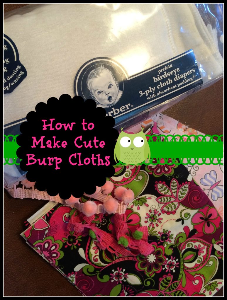 How to Make Cute Baby Burp Cloths