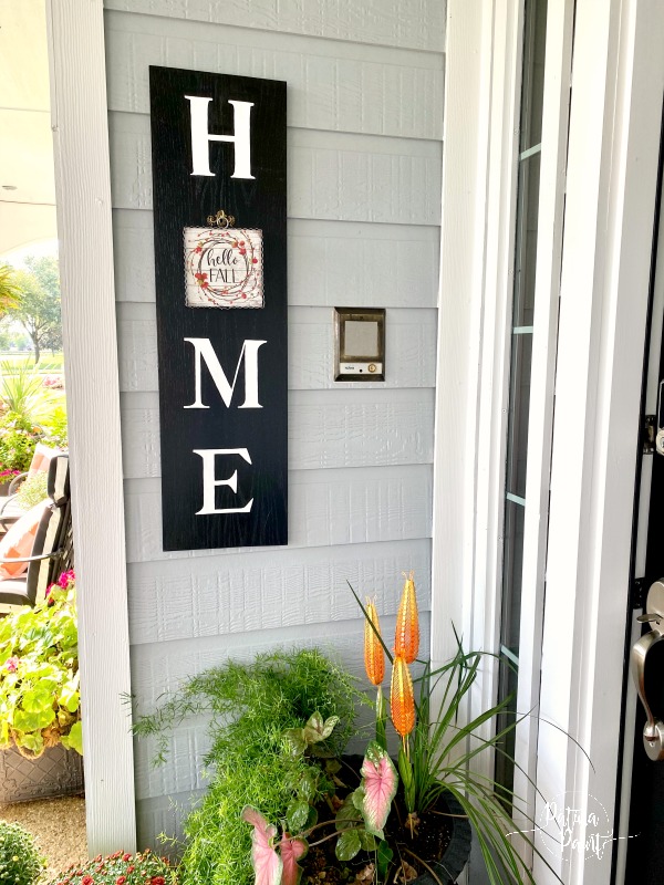 fall home sign