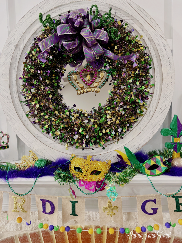 Mardi Gras Door Wreath Mardi Gras Jester Mardi Gras 