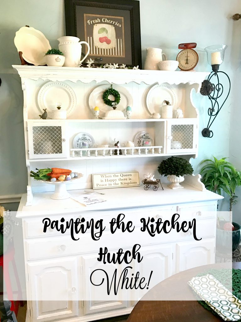 Painting the Kitchen Hutch White