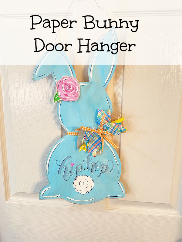 Paper Bunny Door Hanger