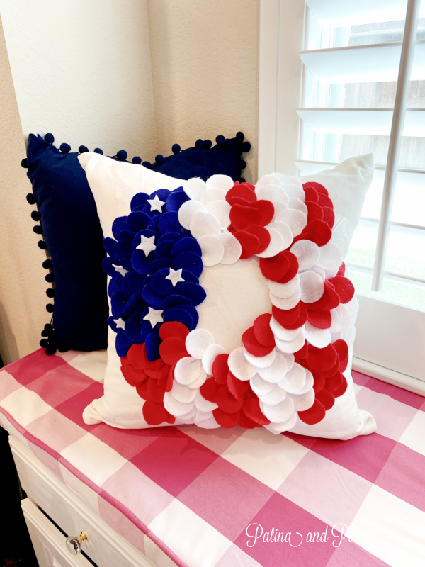 Red, White and Blue Pillow