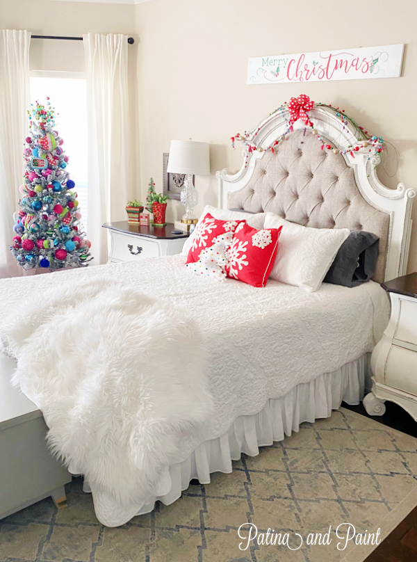Christmas in the master bedroom