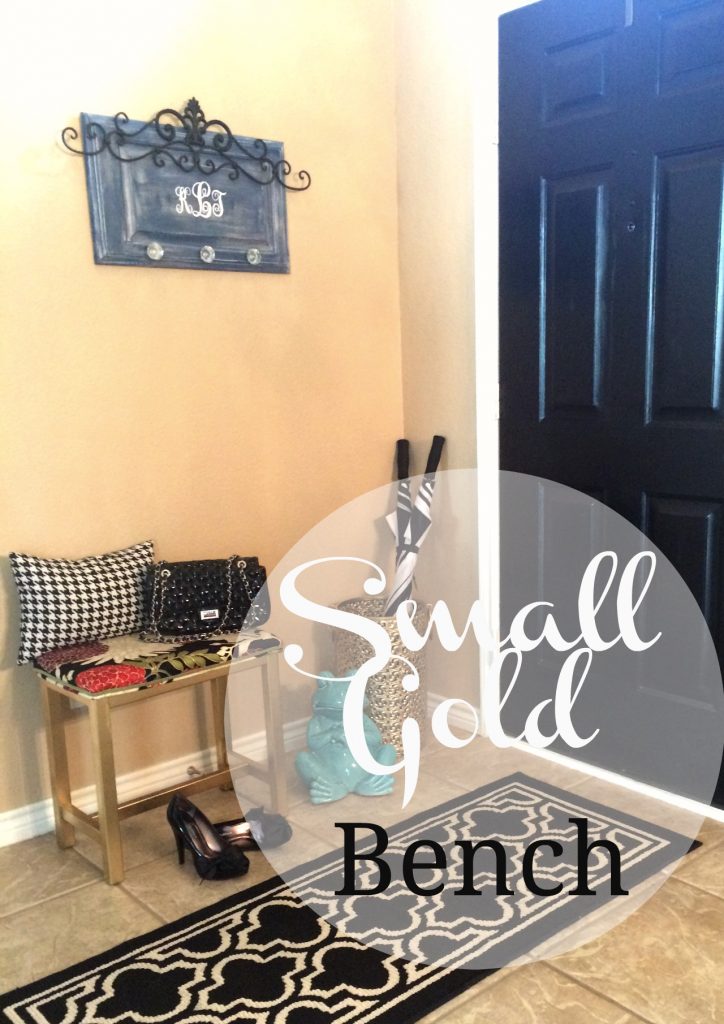 Small Gold Bench