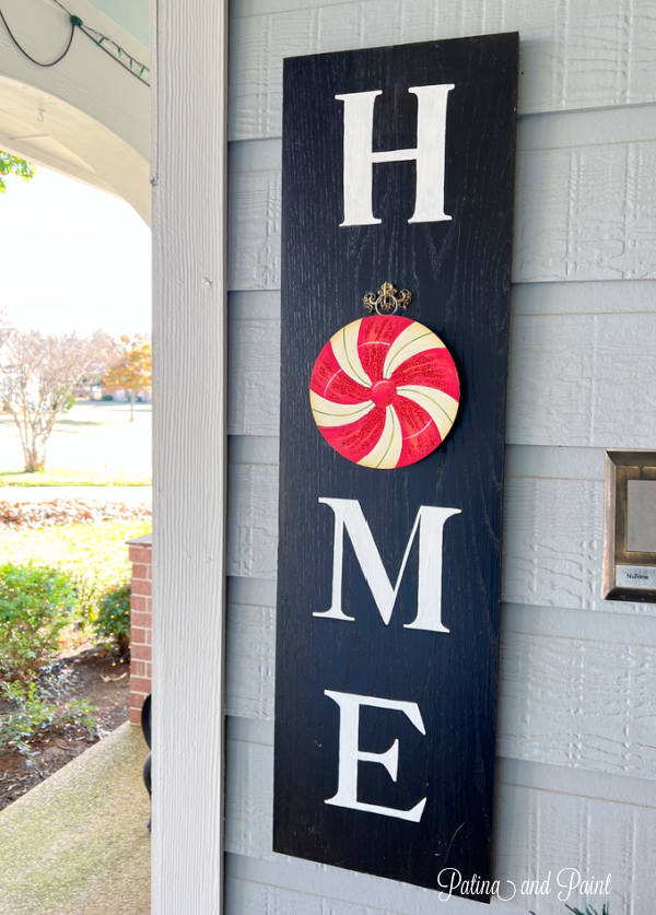 Home sign with charm