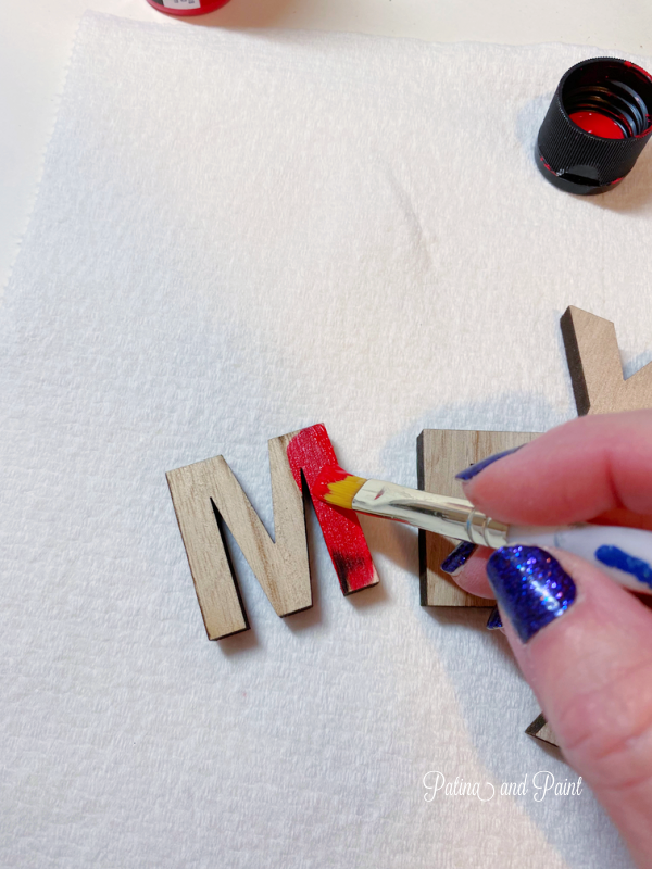 Painting letters