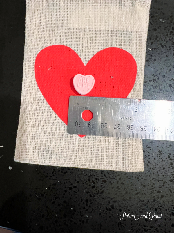 measuring a heart for it's center
