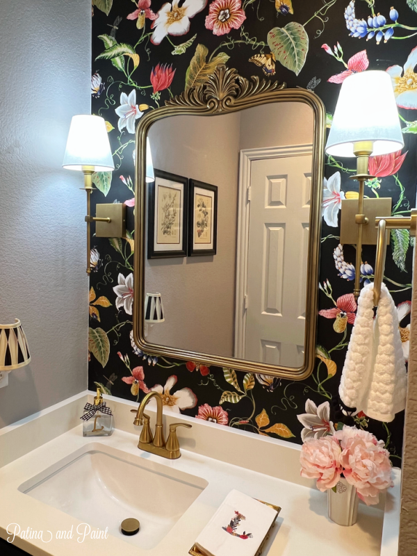 HALF BATHROOM REVEAL  ONE ROOM AT A TIME - Decorate with Tip and More