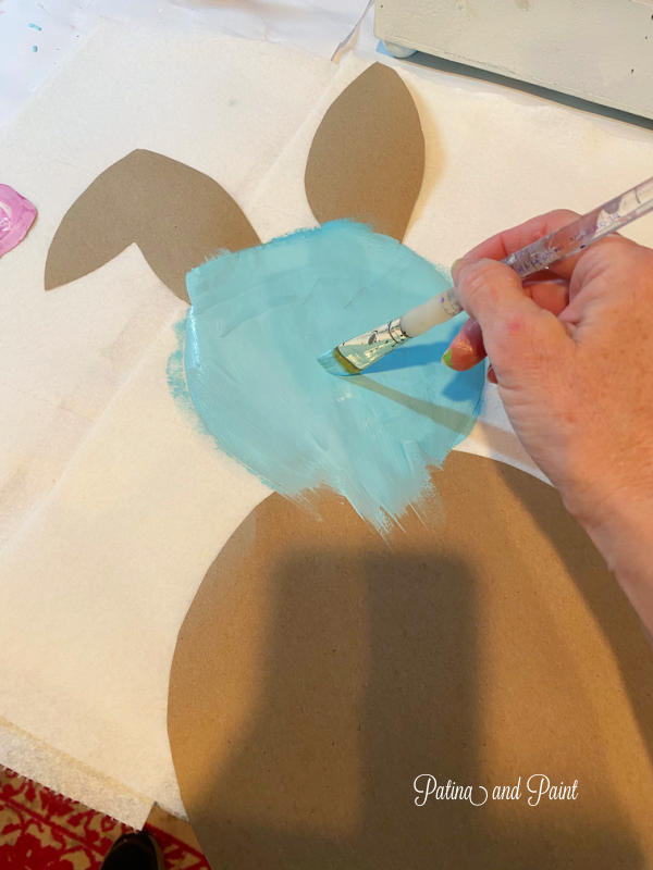 painting a bunny
