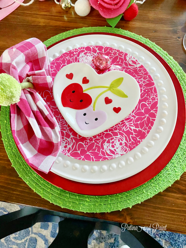 valentine plates, napkins